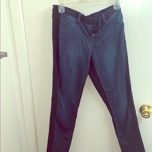 Two tone skinny jeggings